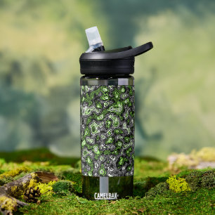 Groovy Trippy Grungy Funky Abstrakte Agender-Stolz Trinkflasche