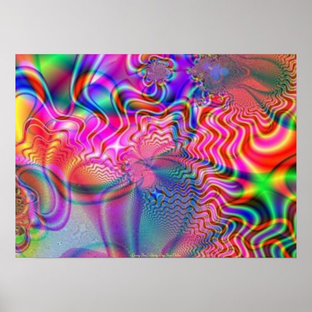 GROOVY TRIPPY PSYCHEDELIC POSTERS - BEST ART POSTER (Vorne)