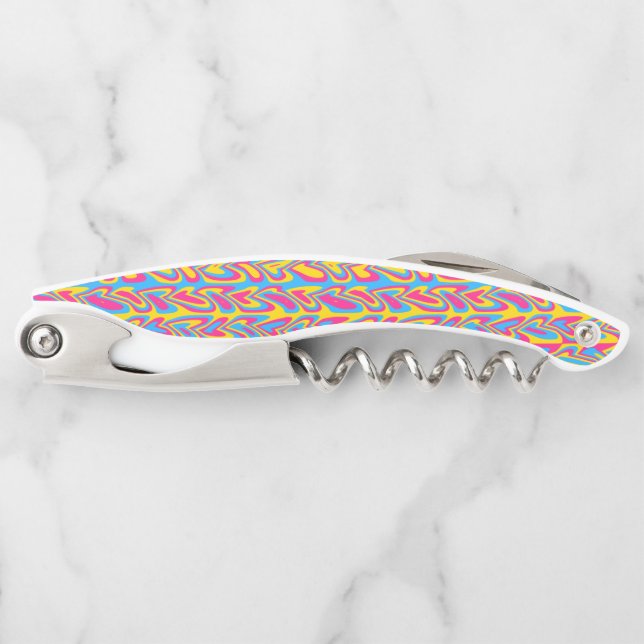 Groovy Trippy-Quirky-Pansexual-Prix Kellnermesser (Vorderseite)