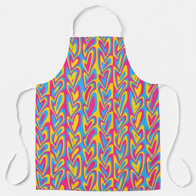 Groovy Trippy-Quirky-Pansexual-Prix Schürze (Vorderseite)