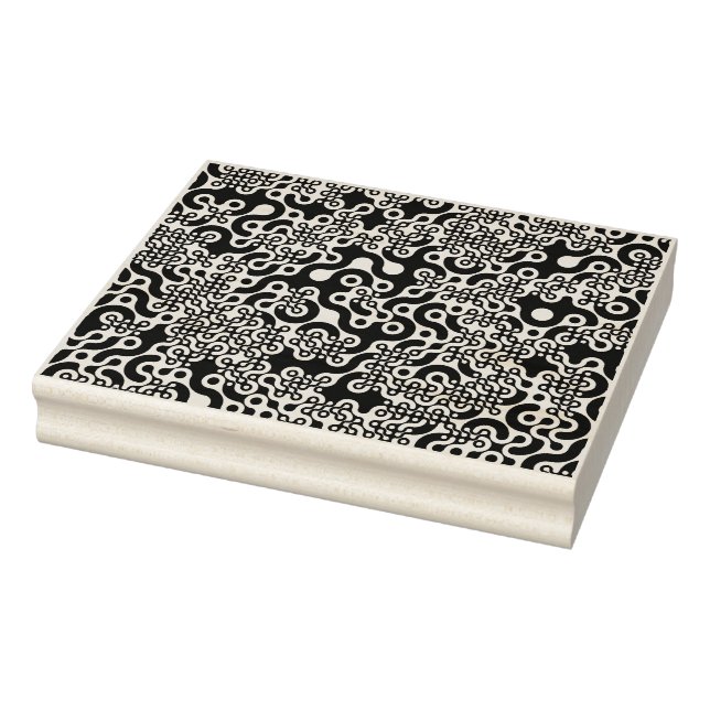 Groovy Trippy Truchet Tiles Gummistempel (Stempel)