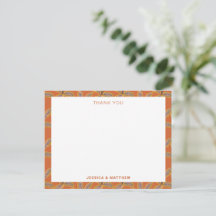 Groovy Tropical Palm Trees Burnt Orange Wedding