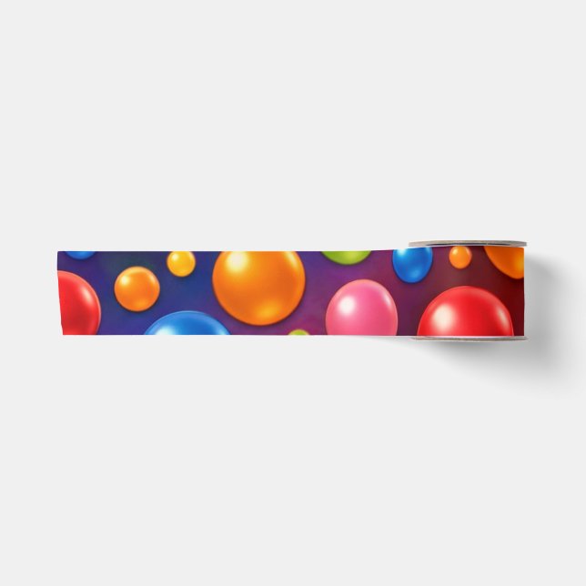 groovy Tupfen  Satinband (Vorderseite)