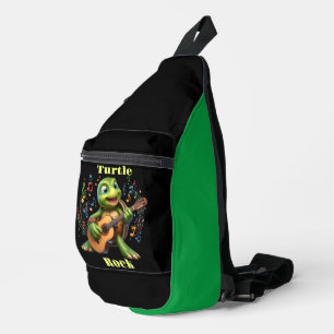 Groovy Turtle Jamming Out Crossbody Bag