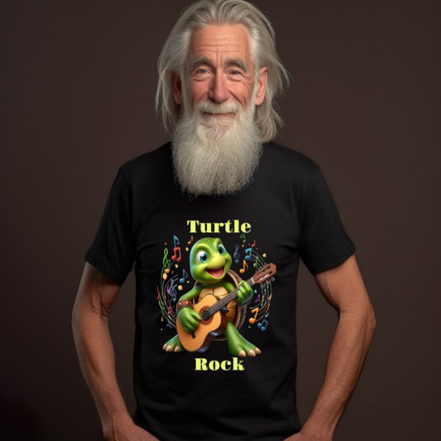 Groovy Turtle Jamming Out T-Shirt (Von Creator hochgeladen)