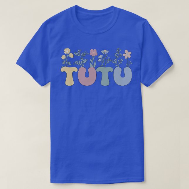 Groovy Tutu Großmutter Blume Tutu Oma  T-Shirt (Design vorne)