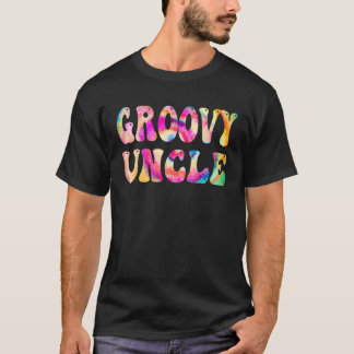 Groovy Uncle Gefärbte Krawatte Vibes Peace Hippie  T-Shirt