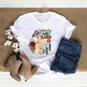 Groovy und freundlich Wildblume T - Shirt von Frau