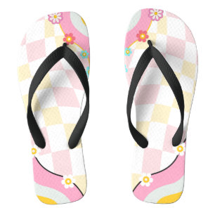 Groovy und stickig gestaltete Junggeselinnen-Absch Flip Flops