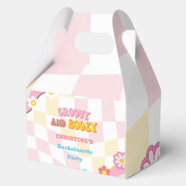 Groovy und stickig gestaltete Junggeselinnen-Absch Geschenkschachtel