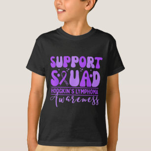 Groovy Unterstützergruppe Hodgkin-Lymphom Lavendel T-Shirt