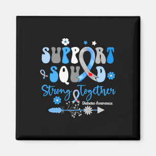 Groovy Unterstützung Squad Ribbon T1d Diabetes Bew Magnet