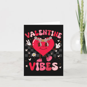 Groovy Valentine Vibes Girl Girl Girl Karte