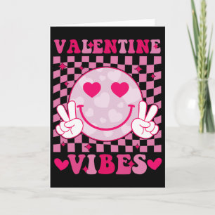 Groovy Valentine Vibes Valentinstag-Shirts für G Karte