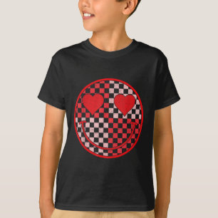 Groovy Valentinstag Herzenslächeln Valentine Vibes T-Shirt