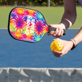 Groovy Vibes Gefärbte Krawatte individuell anpassb Pickleball Schläger