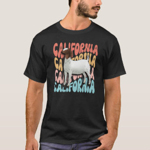 Groovy Vintag California Boer Goat Braced Wether T-Shirt