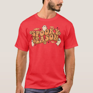 Groovy Vintage Retro Süßer Geist Gruselige Saison T-Shirt