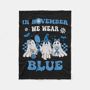 Groovy Wear Blue Diabetes Awareness Niedlich Ghost Fleecedecke
