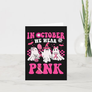 Groovy Wear Pink Brustkrebs Krieger Niedlich Ghost Karte