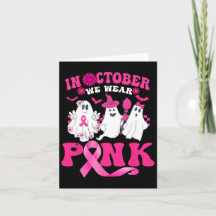 Groovy Wear Pink Brustkrebs Krieger Niedlich Ghost Karte