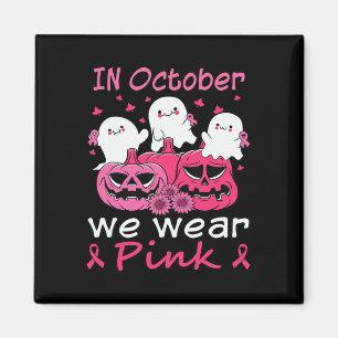 Groovy Wear Pink Brustkrebs Krieger Niedlich Ghost Magnet