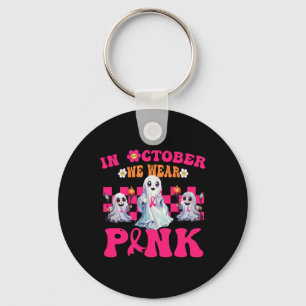 Groovy Wear Pink Brustkrebs Krieger Niedlich Ghost Schlüsselanhänger