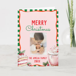 Groovy Weihnachten Süße Leckereien Foto Karte