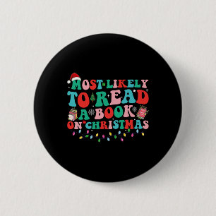 Groovy Weihnachten Wahrscheinlich ein Buch über Ch Button