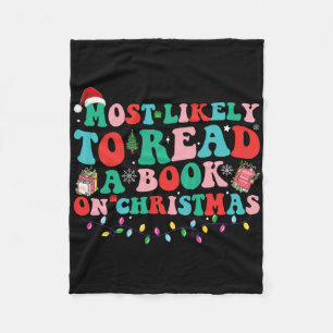 Groovy Weihnachten Wahrscheinlich ein Buch über Ch Fleecedecke