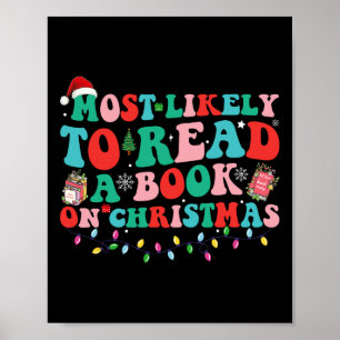 Groovy Weihnachten Wahrscheinlich ein Buch über Ch Poster