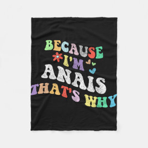 Groovy Weil Im Anais das ist, warum sonnige Custom Fleecedecke
