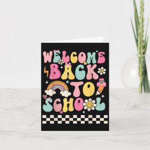 Groovy willkommen zurück zum Shirt Lehrer Boys G Karte