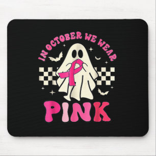 Groovy Wir tragen einen rosa Brustkrebs-Bewusstsei Mousepad
