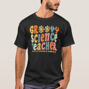 Groovy Wissenschaftslehrerin Daisy Farbige zurück T-Shirt