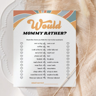 Groovy würde sie eher ein Baby-Duschspiel machen