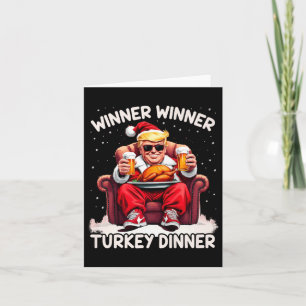 Groovy Xmas Trump Gewinner Türkei Abendessen als Karte