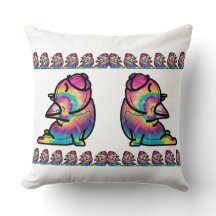 Groovy Yoga Bulldog: Funny Gefärbte Krawatte Color