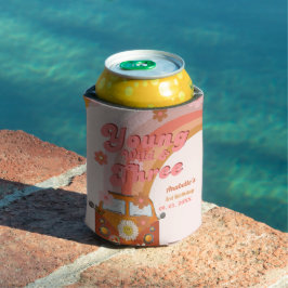 Groovy Young Wild und Three Pink Peach Van Daisy Dosenkühler