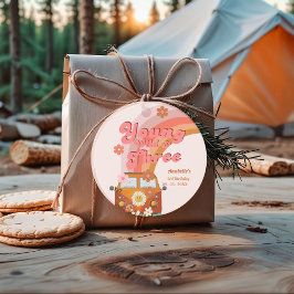 Groovy Young Wild und Three Pink Peach Van Daisy Geschenkanhänger