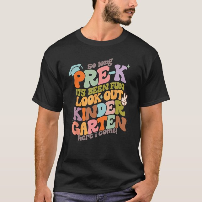 Groovy Zurück zur Schule, so lange vor K schauen K T-Shirt (Vorderseite)