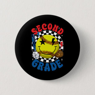 Groovy-Zweitklässler-Team Softll Erster Schultag Button