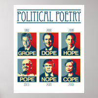 Grope Dope Hope Pope Nope Cope