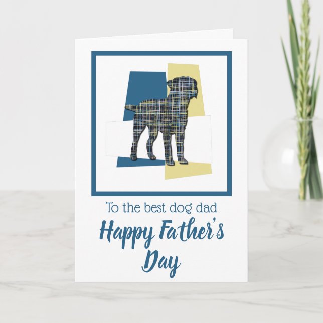 Grorder Terrier Dog TriColor Father's Day Card Karte (Vorderseite)