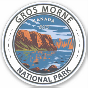 Gros Morne National Park Canada Travel Art Vintag Aufkleber