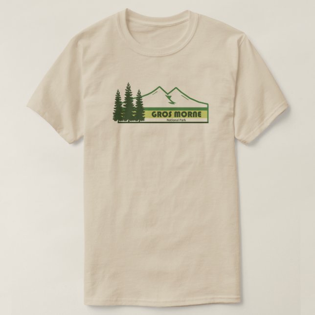 Gros Morne Nationalpark Grüne Streifen T-Shirt (Design vorne)
