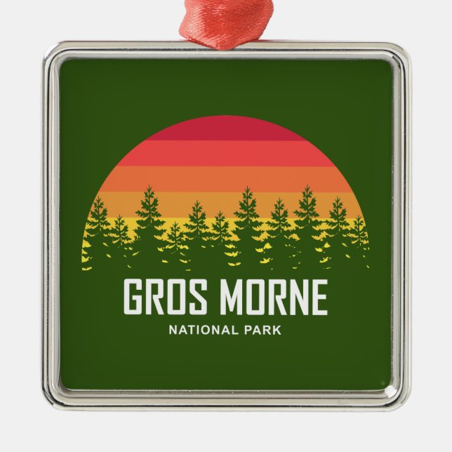 Gros Morne Nationalpark Ornament Aus Metall (Vorne)