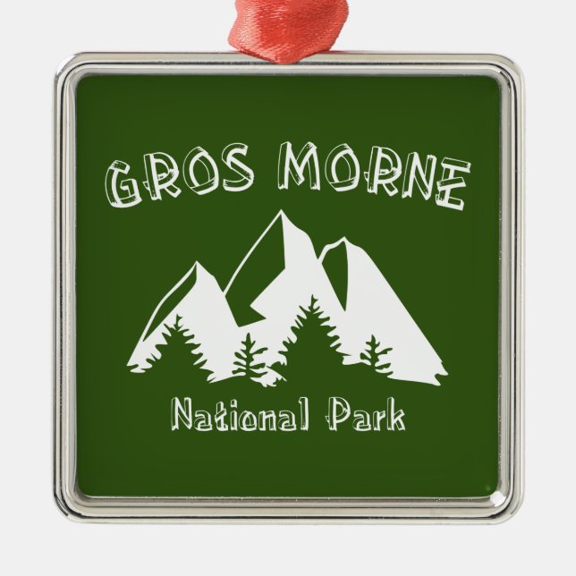 Gros Morne Nationalpark Ornament Aus Metall (Vorne)