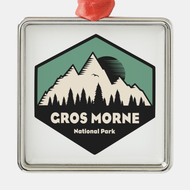 Gros Morne Nationalpark Ornament Aus Metall (Vorne)