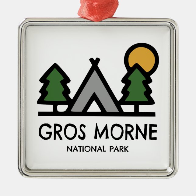Gros Morne Nationalpark Ornament Aus Metall (Vorne)
